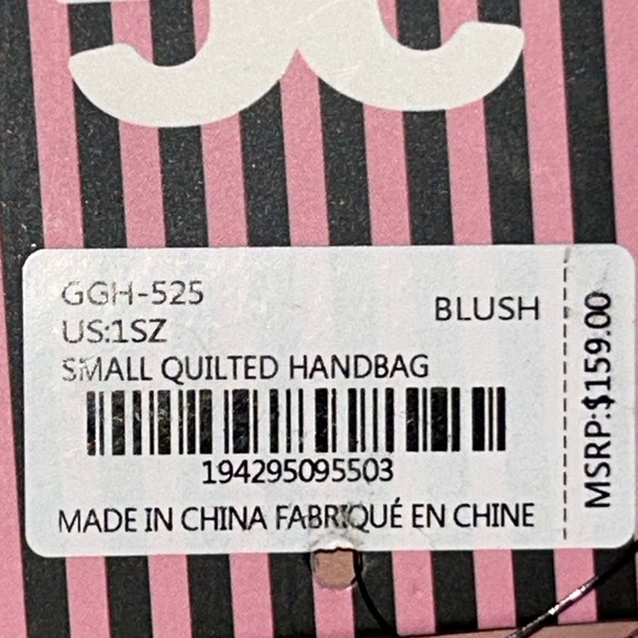 Guilda Paris Blush Pink Quilted Crossbody Bag - Picture 6 of 6